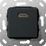 Einsatz HDMI High Speed with Ethernet schwarz Gira 567010