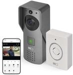EMOS H4031 GoSmart drahtlose Video-T&uuml;rklingel, IP-09C, WiFi, grau (3010040310)