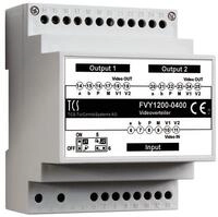TCS FVY1200-0400 Videosignalverteiler zum Aufsplitten von Videostr&auml;ngen,...