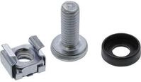 InLine K&auml;figmutternset M6, je 100x K&auml;figmuttern, Unterlegscheiben, Schrauben