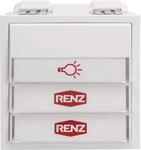 Renz 97-9-85275 ws Klingel- und Lichtmodul, 1 Licht- und 2 Klingelschalter,...
