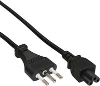 InLine Netzkabel f&uuml;r Notebook, Italien, 3pol Kupplung, 2,0m (16656S)