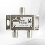 Triax SCS 2 2-Wege-Splitter 5&ndash;2400 MHz, &uuml;ber Stromausg&auml;nge zum Eingang,...