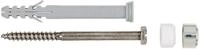 Fischer S 8 RD 80 WC-Befestigungsset, D&uuml;bel, Schraube, Abdeckkappe (084340)