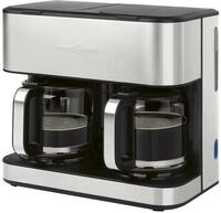 ProfiCook PC-KAD 1308 Doppelkaffeefilterautomat, f&uuml;r 2x 14 - 16 Tassen (ca. 3,6