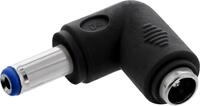 InLine DC Adapter, 5,5x2,1mm DC Hohlstecker Stecker / Buchse gewinkelt (26899A)