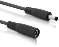 InLine Verl&auml;ngerungskabel DC Stecker 4,0x1,7mm, schwarz, 0,5m (26855C)