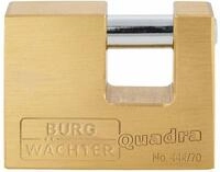 Burg W&auml;chter Quadra 444 70 Zylinder-Vorh&auml;ngeschloss, rostfrei, Messing (28680)