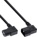 InLine Netzkabel Kaltger&auml;teverl&auml;ngerung, C13 auf C14, 90&deg; abgewinkelt, 0,5m
