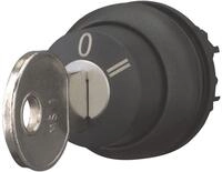 Eaton M22S-WRS3 Schl&uuml;sseltaste rastend, 3 Stellungen, 0, II, Frontring schwarz