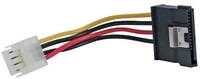 InLine SATA Stromadap-Kab., 1x 8,89cm (3,5) BU/15pol SATA ST, m. Lasche, 0,15m