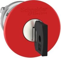 Schneider Electric ZB4BS944 Not-Aus-Taster Frontelement, Harmony XB4, Metall, 22mm,