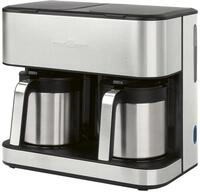 ProfiCook PC-KAD 1307 Doppelkaffeeautomat, 2x 1000 W, 2x 1,2 L, Thermokannen,