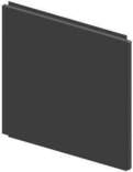 Enoc BS-W3 15-S R&uuml;ckwand f&uuml;r 15HE W3 Wandschrankserie, schwarz (57474)
