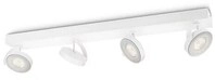 Philips Clockwork LED Viererspot, 18W, 2000lm, 2700K, wei&szlig; (915004333801)