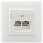 Rutenbeck (136112070) UAE-CAT.6A ISO-8/8 UP UAE-Anschlussdose, 2-fach, 2 x 8-polig,
