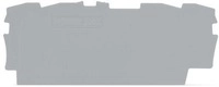 Wago 2002-1491 TOPJOB S Abschluss- und Zwischenplatte, 0,8 mm dick, grau