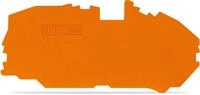 Wago 2016-7692 Abschluss- und Zwischenplatte, St&auml;rke 1mm, orange