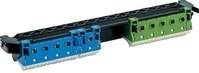 Hager VZ463 Volta Klemmentr&auml;ger, QuickConnect, PE/N-Steckklemme best&uuml;ckt, 3-reihig