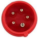 PCE SHARK CEE-Stecker, 16A, 5p, 6h, IP44/IP54, 400V, rot (015-6)