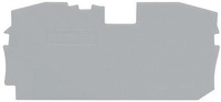 WAGO 2016-1291 Abschluss- und Zwischenplatte, 1 mm dick, grau