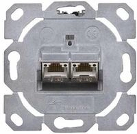 Teleg&auml;rtner Modulaufnahme AMJ-SL, 2fach, UP/0 flex Module, Cat.6a T568A (100022982)