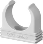 OBO Bettermann 2955 F M25 RW Quick-Schelle, flammwidrig, M25, Kunststoff, reinwei&szlig;