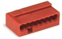 Wago 243-808 Micro-Verbindungsdosenklemmen, 8-Leiter-Klemme, 0,6-0,8 mm, rot, 50