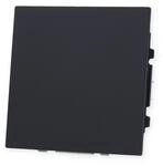 Busch-Jaeger 1742-45M Blindzentralscheibe mit Tragring, art linear, schwarz matt