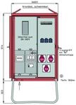 Walther Werke WAV0100R1 Anschlussverteilerschrank 22kVA mit Z&auml;hlerplatz, RCD TypB, 3