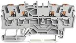 Wago 2202-1401 4-Leiter-Durchgangsklemme mit Dr&uuml;cker, 2,5mm&sup2;, Push-in Cage Clamp,
