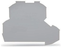 Wago 2002-2291 Abschluss- und Zwischenplatte, 0,8 mm dick, grau (Inhalt: 25 Stk.)