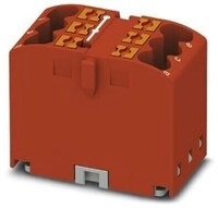 Phoenix Contact PTFIX 6X2,5 RD Verteilerblock, Grundklemme, Push-in, 6-Polig, rot