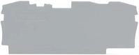 Wago 2006-1391 Abschluss- und Zwischenplatte, 1 mm, anrastbar, grau