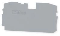 WAGO 2010-1291 Abschluss- und Zwischenplatte, 1 mm dick, grau