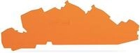 Wago 2205-7692 Abschluss- und Zwischenplatte, 1 mm dick, orange