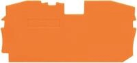 Wago 2016-1292 Abschluss- und Zwischenplatte, 1 mm, orange