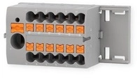 Phoenix Contact Verteilerblock - PTFIX 6/12X2,5-NS35 GY, 24A, 0,14-4mm&sup2;, grau