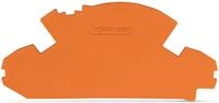 Wago 2007-8892 Abschlussplatte, 1,5 mm dick, ohne Plombierm&ouml;glichkeit, orange