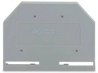 WAGO 280-301 Abschluss- und Zwischenplatte, 2,5 mm dick, grau