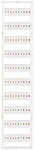 Wago WMB-Beschriftungskarte, bedruckt, 1 ... 10 (10x), Aufdruck waagerecht,