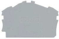 Wago 2002-6391 Abschluss- und Zwischenplatte; 0,8 mm dick; grau