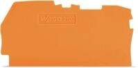Wago 2102-1292 Abschluss- und Zwischenplatte 0,8 mm dick, orange (Inhalt: 25 Stk.)