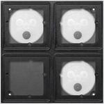 Gira 5508910 System 106 AP-Geh&auml;use 4 Module 2x2, Anthrazit