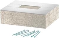 OBO Bettermann BSKD09-E0506 Endst&uuml;ck f&uuml;r BSKD09-K0506 50x60 Glasfaserleichtbeton