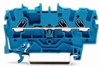 Wago 2001-1304 Durchgangsklemmen 1,5 mm&sup2; blau