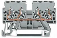 Wago 870-831 4-Leiter-Durchgangsklemme, 2,5 mm&sup2;, grau