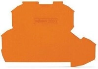 Wago 2000-2292 Abschlussplatte, 0,7 mm dick, orange