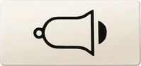 Merten 395800 Symbole, Aquadesign IP 44, rechteckig, Klingel, wei&szlig;
