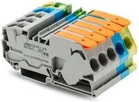 Wago 2116-1201/605-038 Drehstromset mit orangefarbener Abschlussplatte,
